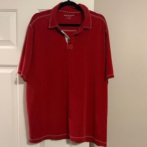 Johnston & Murphy Red Polo Shirt